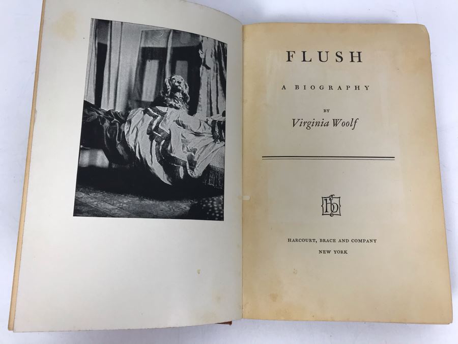First Edition 1933 Virginia Woolf Book Flush A Biography [Photo 3]