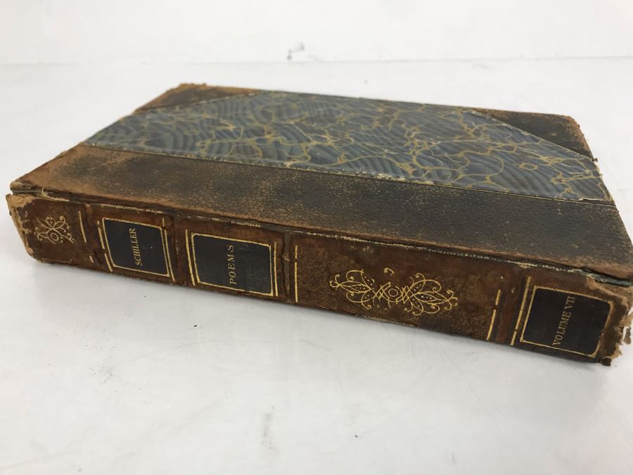 Limited Edition 1901 Book Poems By Friedrich Von Schiller [Photo 2]
