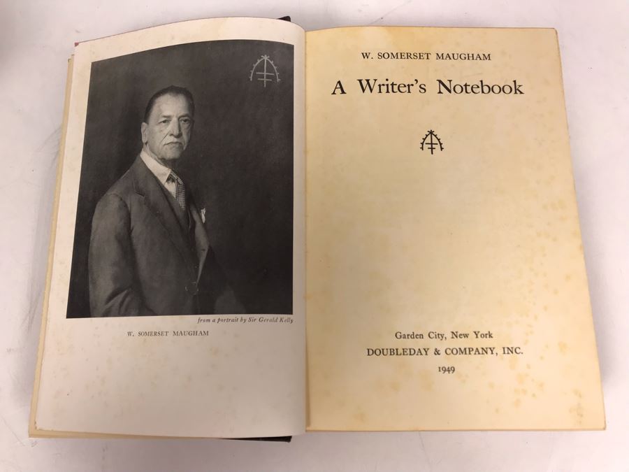 Vintage 1949 First Edition Book A Writer's Notebook By W. Somerset Maugham
