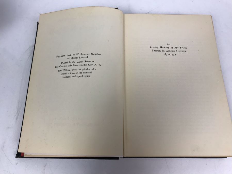 Vintage 1949 First Edition Book A Writer's Notebook By W. Somerset Maugham [Photo 4]