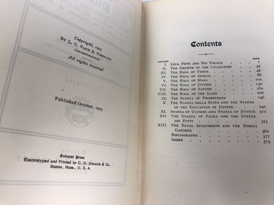 Antique 1903 Book The Art Of The Pitti Palace By Julia De Wolf Addison Illustrated [Photo 6]