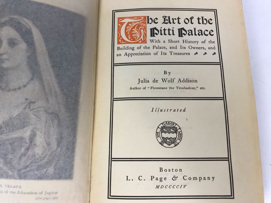 Antique 1903 Book The Art Of The Pitti Palace By Julia De Wolf Addison Illustrated [Photo 4]