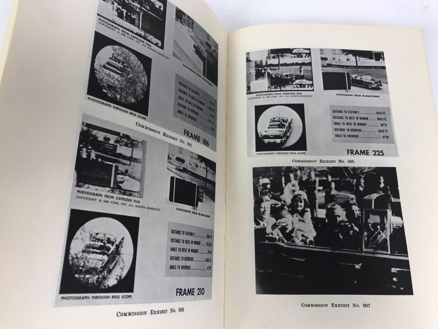 1964 First Edition Book Report Of The Warren Commission On The Assassination Of President Kennedy [Photo 8]