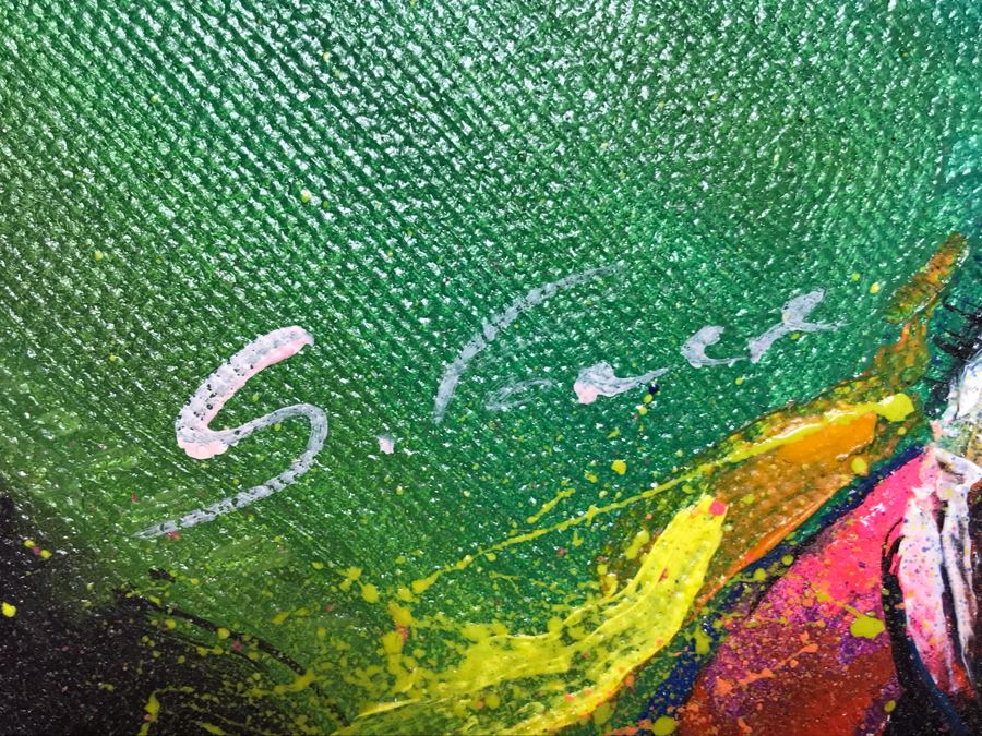 Pair Of Original Bear Paintings Signed By Artist Each 10' X 8' [Photo 5]