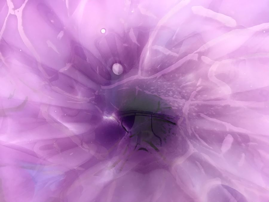 Vintage Signed Art Glass In Manner Of Dale Chihuly Wall Mountable 17' [Photo 4]