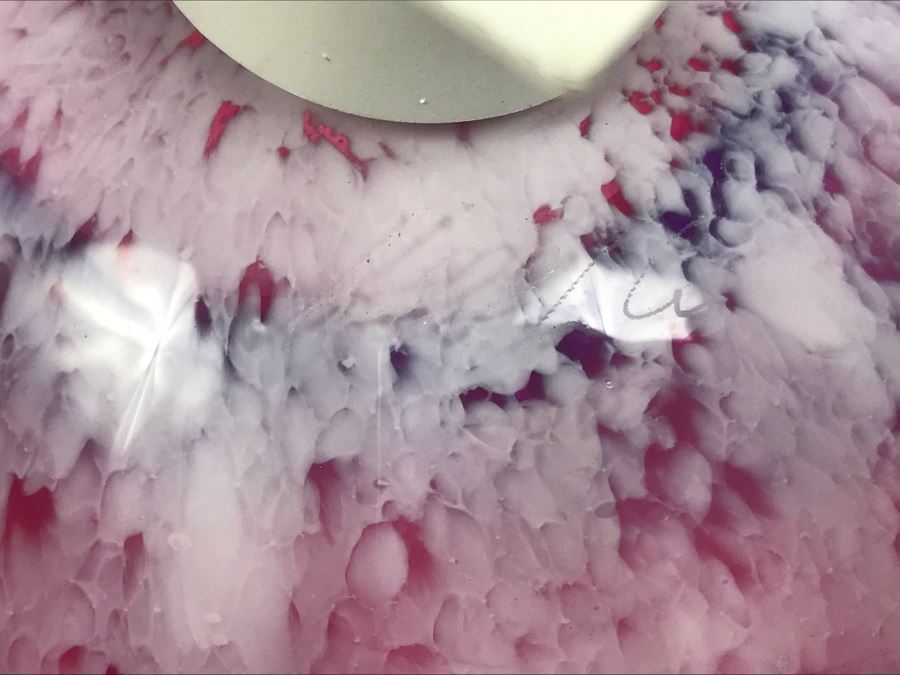 Vintage Signed Art Glass In Manner Of Dale Chihuly Wall Mountable 13' [Photo 13]