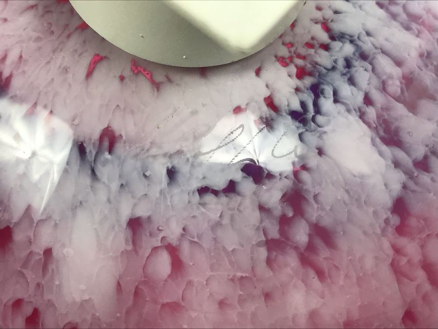 Vintage Signed Art Glass In Manner Of Dale Chihuly Wall Mountable 13' [Photo 12]