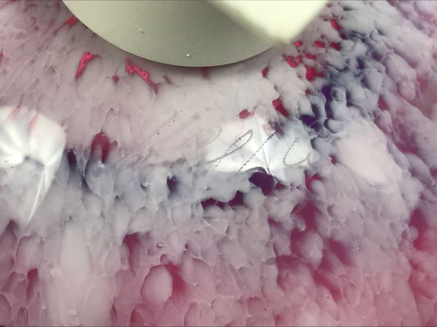 Vintage Signed Art Glass In Manner Of Dale Chihuly Wall Mountable 13' [Photo 11]