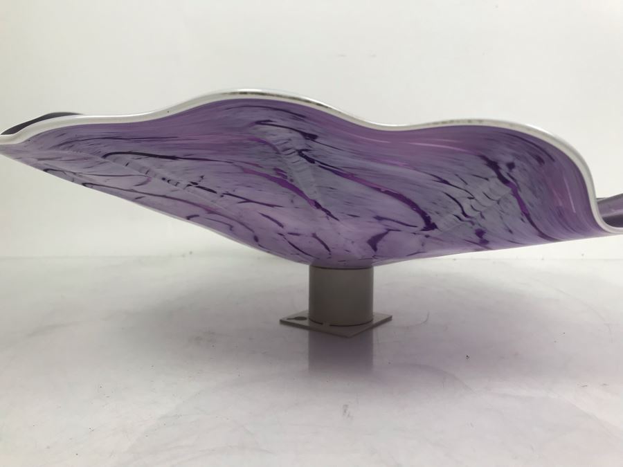 Vintage Signed Art Glass In Manner Of Dale Chihuly Wall Mountable 16' [Photo 8]