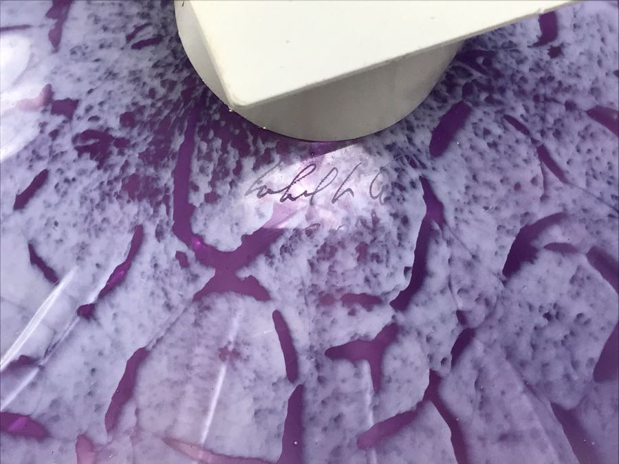 Vintage Signed Art Glass In Manner Of Dale Chihuly Wall Mountable 16' [Photo 16]