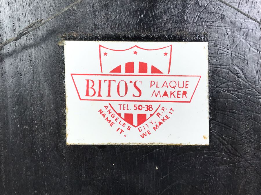 Capt. William H. Harris Commanding Officer Of USS Coral Sea (CVA-43) 1971-1972 Wooden Wall Plaque Relief Carved And Hand Painted 24'H X 18'W [Photo 22]