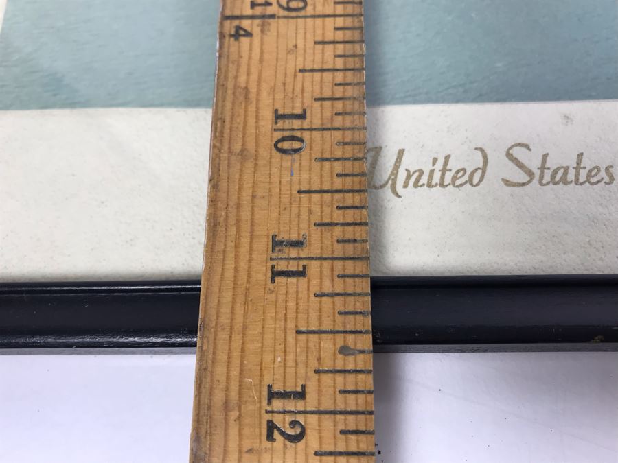 Signed Photograph Of The United States Ship Coral Sea CVA-43 Passing By The USS Arizona Memorial In Pearl Harbor Hawaii Personalized To Bill Harris 14' X 11' [Photo 15]