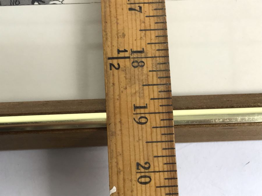 Original Signed Mario Demarco, Cartoonist, Illustrator Pen And Ink Drawing Of William H. Harris, RADM, USN (Ret.) Depicting Career In Cartoonist Format 19' X 15' [Photo 17]