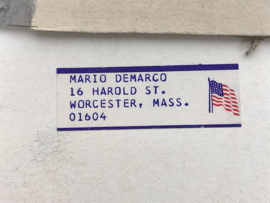 Original Signed Mario Demarco, Cartoonist, Illustrator Pen And Ink Drawing Of William H. Harris, RADM, USN (Ret.) Depicting Career In Cartoonist Format 19' X 15' [Photo 16]