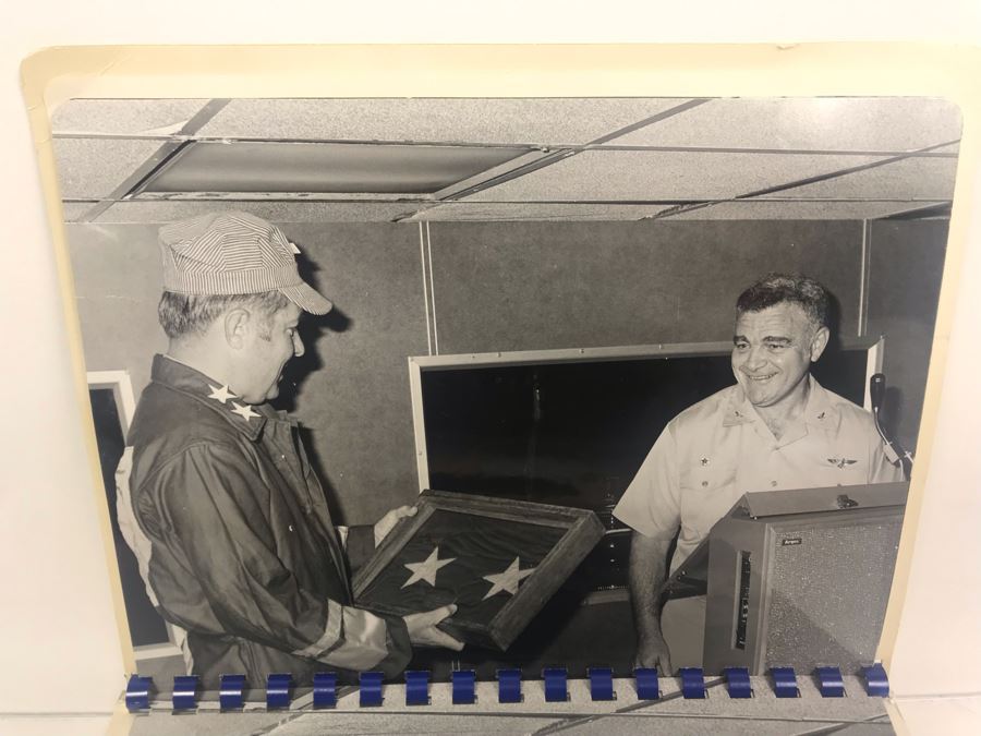 Carved Wooden Gun With Inscription 'Coral Sea Godfather' And Photograph Book Titled 'To The Coral Sea Godfather From The Coral Sea Family' Recognizing William H. Harris, RADM, USN (Ret.) [Photo 15]