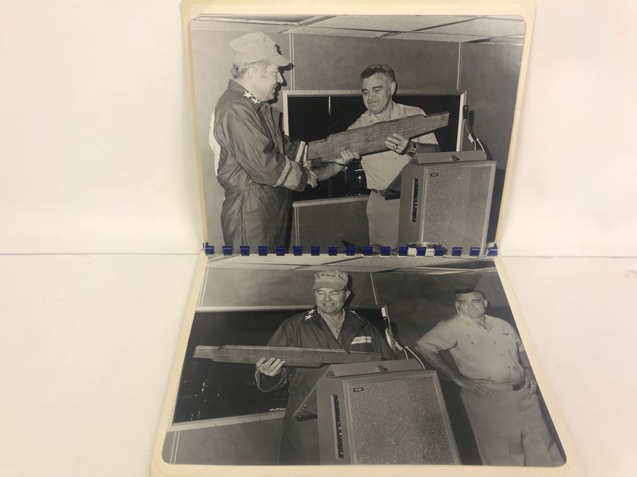 Carved Wooden Gun With Inscription 'Coral Sea Godfather' And Photograph Book Titled 'To The Coral Sea Godfather From The Coral Sea Family' Recognizing William H. Harris, RADM, USN (Ret.) [Photo 16]