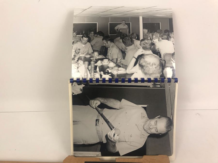 Carved Wooden Gun With Inscription 'Coral Sea Godfather' And Photograph Book Titled 'To The Coral Sea Godfather From The Coral Sea Family' Recognizing William H. Harris, RADM, USN (Ret.) [Photo 13]