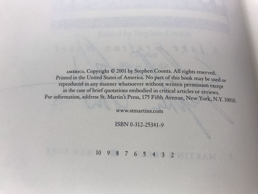 Signed Stephen Coonts Book America Personalized To Admiral + Mrs Harris [Photo 10]