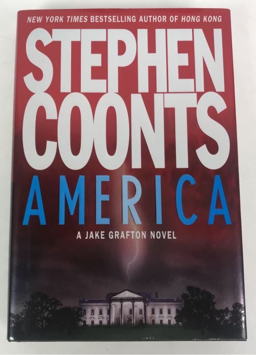 Signed Stephen Coonts Book America Personalized To Admiral + Mrs Harris [Photo 3]