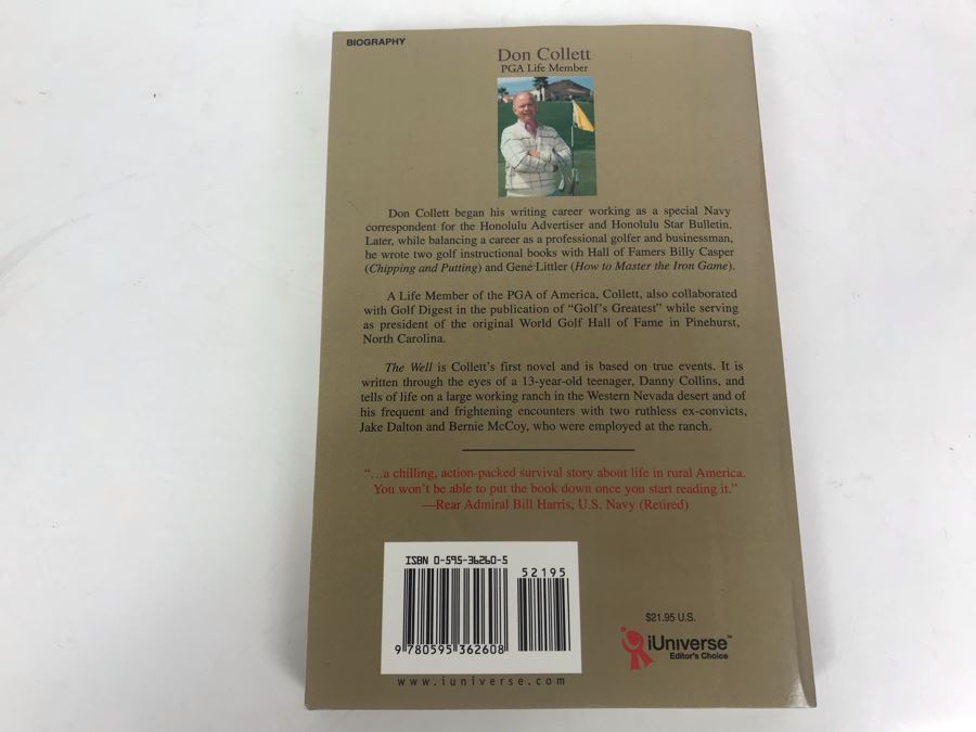 Double Signed Book By Don Collett (Golf Hall of Fame Founder) The Well [Photo 5]