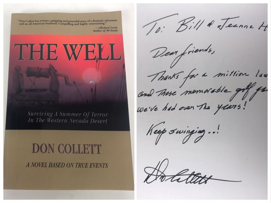 Double Signed Book By Don Collett (Golf Hall of Fame Founder) The Well