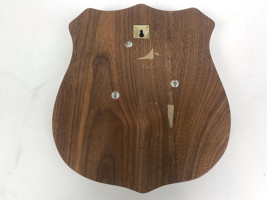 Very Heavy Relief Brass Plaque On Wood Coral Sea CVA-43 Inscribed Capt W.H. Harris, USN Commanding Officer 7 Sept 71 - 2 Nov 72 12'H [Photo 10]