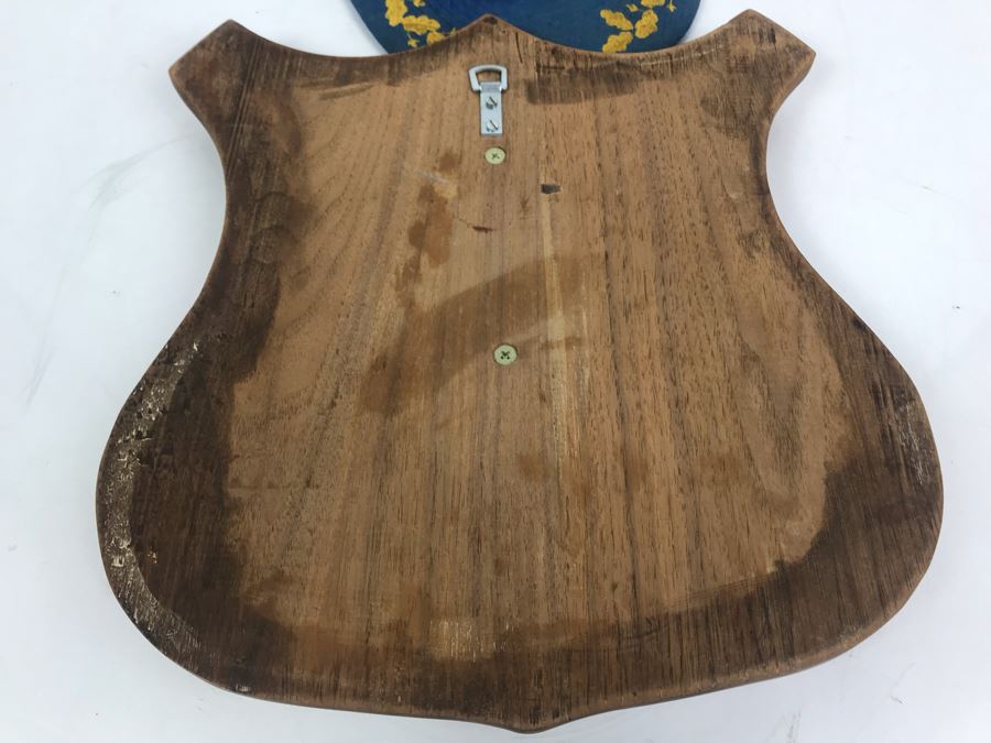 Brass Plaque On Wood VA 146 Strike Fighter Squadron 146 Inscribed Cdr. W. H. Harris, USN Commanding Officer Dec 1964 - Dec 1965 And Blue Diamonds VA-146 Hat [Photo 16]