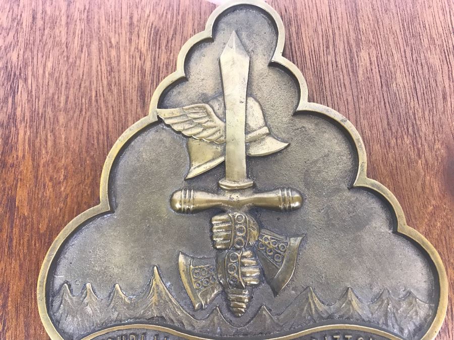 Air Wing Two Relief Brass On Wood Plaque Presented To Cdr William 'Bill' H. Harris COMATK CARAIRWING TWO Dec 65 - Mar 67 Early Vietnam War [Photo 5]