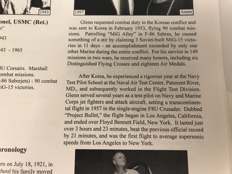 'The Golden Eagles' Documents And Glasses: (4) 3-Ring Binders Filled With Documents And (4) 'Golden Eagles' Glasses - The Early and Pioneer Naval Aviators - Elite Pilots And Astronauts Including John Glenn [Photo 19]