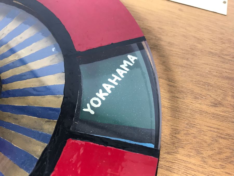 Mechanical Award Presented To Capt W. H. Harris USN For Rememberance Of Coral Sea's 1971-1972 Deployment - COMSEVENTH FLT'S Scheduling Machine Spin To Dial-A-Port [Photo 12]