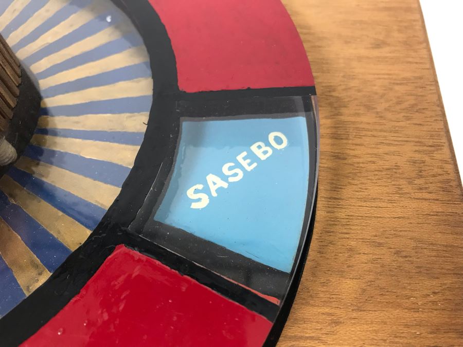 Mechanical Award Presented To Capt W. H. Harris USN For Rememberance Of Coral Sea's 1971-1972 Deployment - COMSEVENTH FLT'S Scheduling Machine Spin To Dial-A-Port [Photo 11]