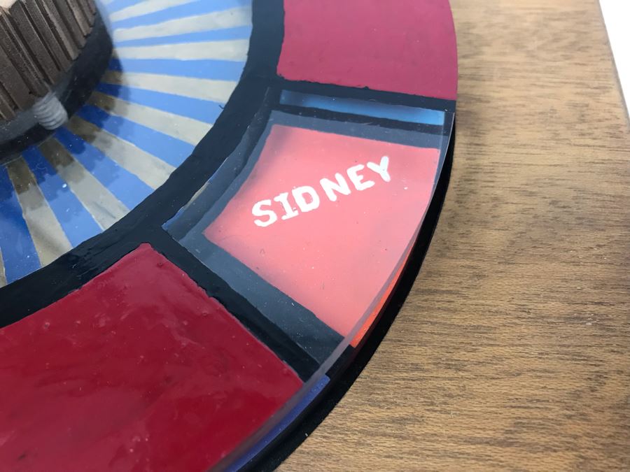 Mechanical Award Presented To Capt W. H. Harris USN For Rememberance Of Coral Sea's 1971-1972 Deployment - COMSEVENTH FLT'S Scheduling Machine Spin To Dial-A-Port [Photo 10]