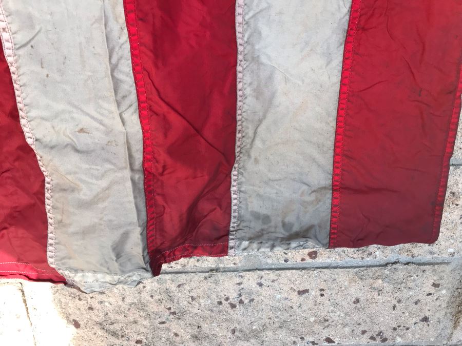 US Flag From Attack Aircraft Carrier William 'Bill' H. Harris, RADM, USN (Ret.) Valley Forge Flag Co 3' 6' X 6' 7-3/4' [Photo 4]