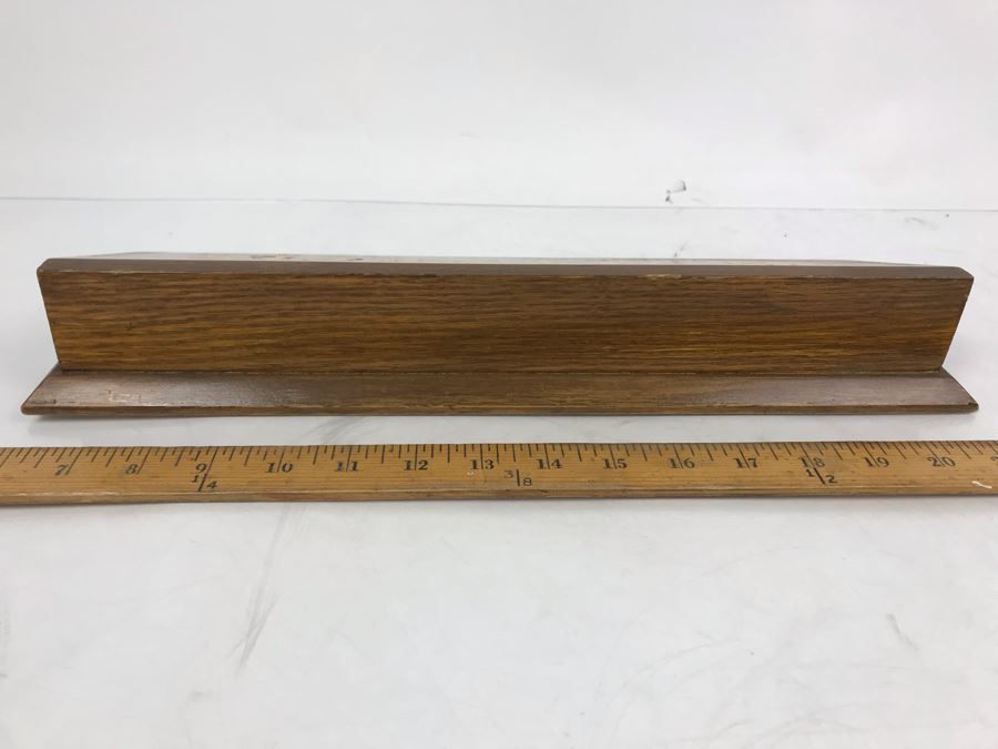 William 'Bill' H. Harris, RADM, USN (Ret.) Wooden Desk Name Plate 15'L [Photo 5]