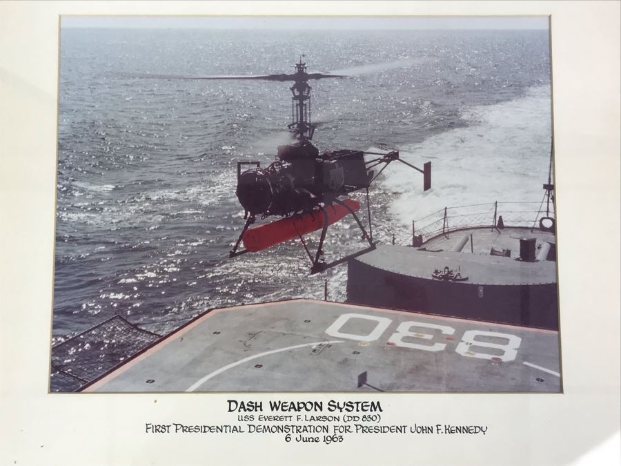 Photograph Of DASH Weapon System On USS Everett F. Larson (DD 830 ...