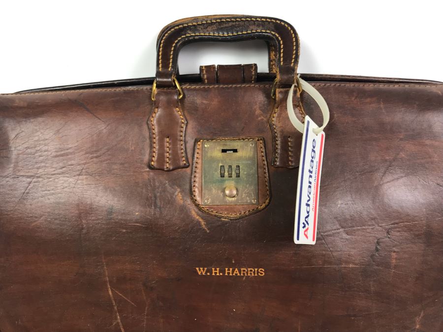 Leather Briefcase Belonging To William 'Bill' H. Harris, RADM, USN (Ret.) [Photo 3]