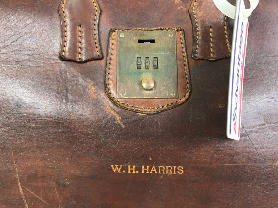 Leather Briefcase Belonging To William 'Bill' H. Harris, RADM, USN (Ret.) [Photo 4]