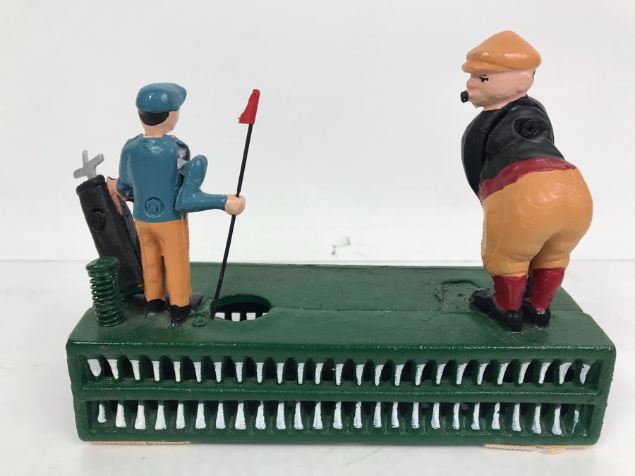 Reproduction Metal Bank With Golfer [Photo 5]