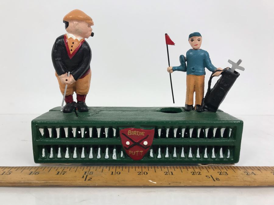 Reproduction Metal Bank With Golfer [Photo 1]