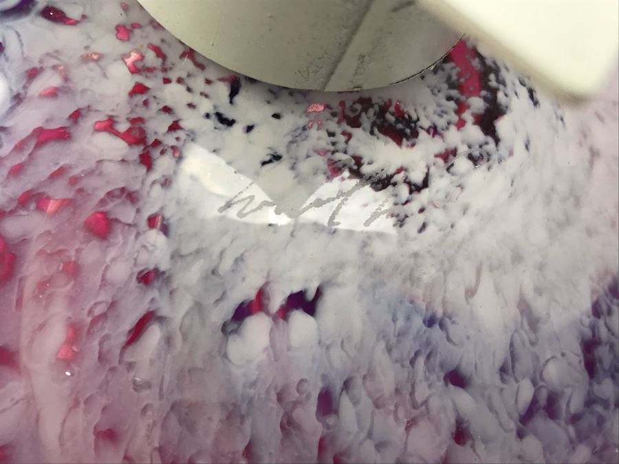 Vintage Signed Art Glass In Manner Of Dale Chihuly Wall Mountable 13' [Photo 10]