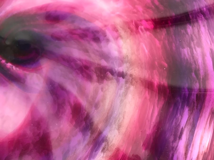 Vintage Signed Art Glass In Manner Of Dale Chihuly Wall Mountable 13' [Photo 3]