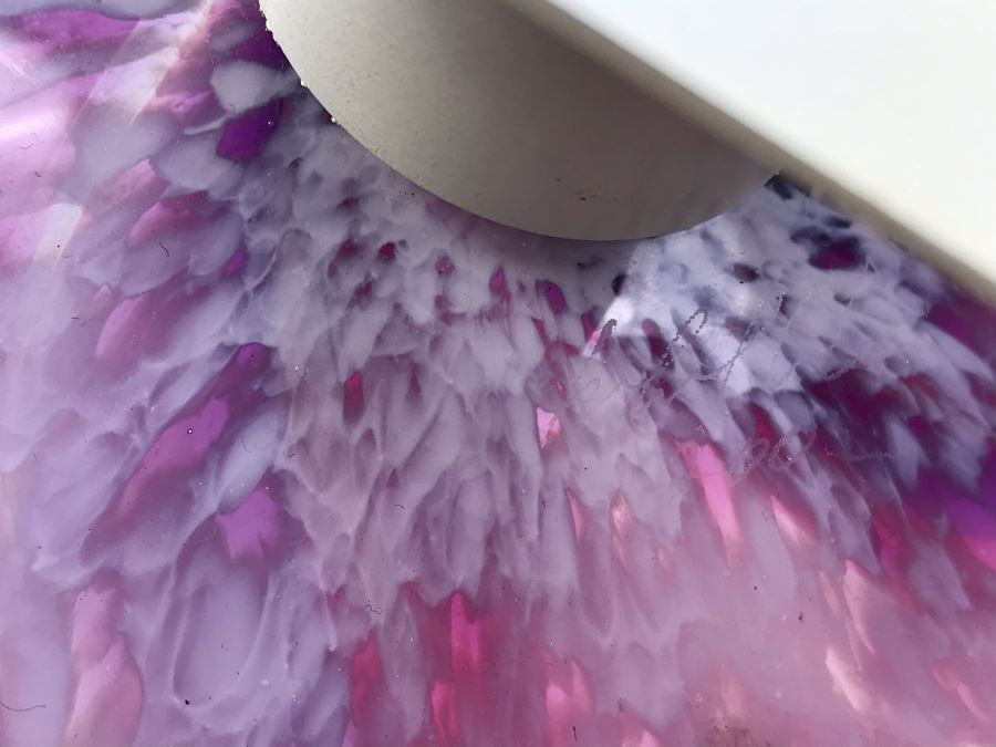 Vintage Signed Art Glass In Manner Of Dale Chihuly Wall Mountable 13' [Photo 10]