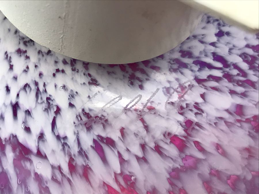 Vintage Signed Art Glass In Manner Of Dale Chihuly Wall Mountable 14' [Photo 11]