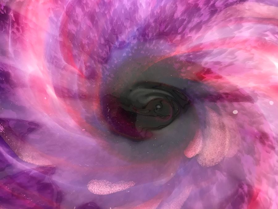 Vintage Signed Art Glass In Manner Of Dale Chihuly Wall Mountable 14' [Photo 5]