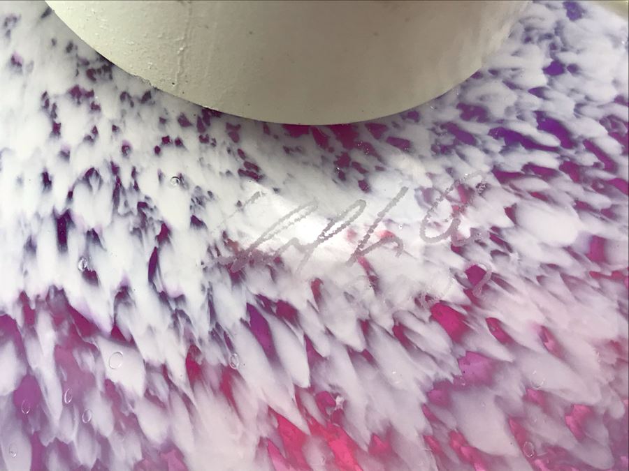 Vintage Signed Art Glass In Manner Of Dale Chihuly Wall Mountable 14' [Photo 10]