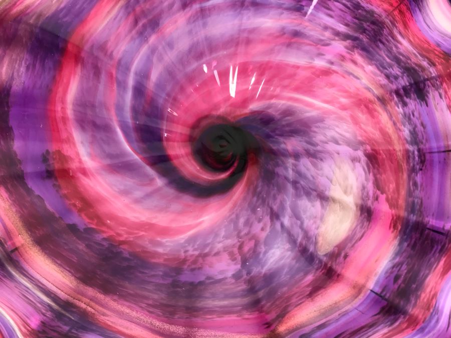 Vintage Signed Art Glass In Manner Of Dale Chihuly Wall Mountable 14' [Photo 2]