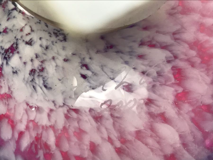 Vintage Signed Art Glass In Manner Of Dale Chihuly Wall Mountable 14' [Photo 13]