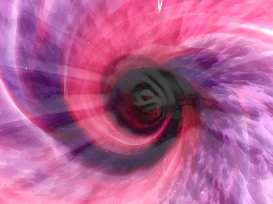 Vintage Signed Art Glass In Manner Of Dale Chihuly Wall Mountable 14' [Photo 4]