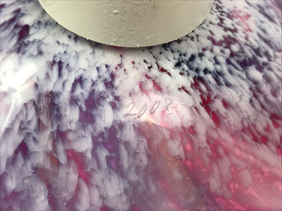 Vintage Signed Art Glass In Manner Of Dale Chihuly Wall Mountable 13' [Photo 10]