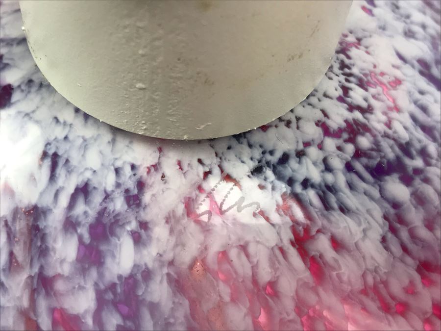 Vintage Signed Art Glass In Manner Of Dale Chihuly Wall Mountable 13' [Photo 12]